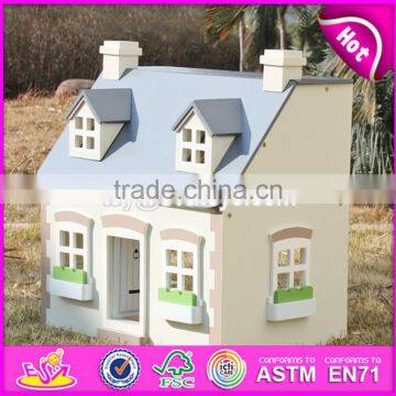 2017 New Design Children Solid Wood Victorian Dolls House W06A236 photo-3