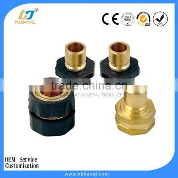 Brass Male and Female Garden Hose Quick Connectors Set