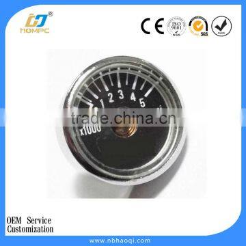 21mm chrome plated brass Mini high pressure gauge