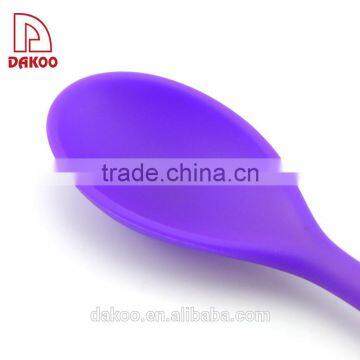 Integrated Seamless Design Purple Color Silicone Rice Spoon photo-3