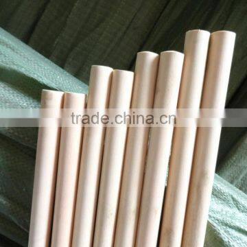 Long wood stick for weeping broom