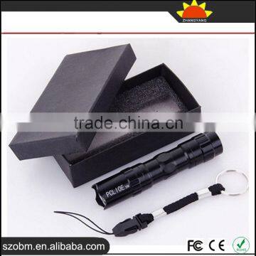 Mini Waterproof Flashlight 1101 Police 3W Torch Flashlight photo-5