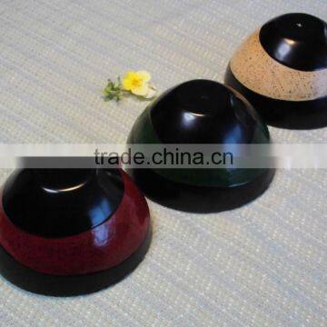 Urushi Craft Japanese Lacquer Ware, Traditional Urushi Ware, Hand Made Exotic Ware, Red Green and Yellow photo-2