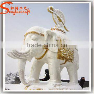 2016 China New Design Fiberglass Statue Animal Elephant Statue for Sale photo-3