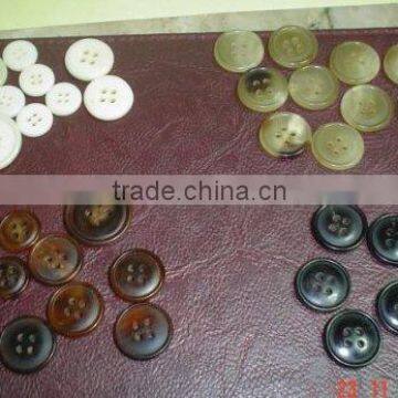 Buffalo Horn and Bone BUTTON Made to Order