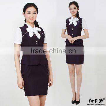 Formal Bank Uniform Design for Cashier or Banker OEM Manufacturer photo-5