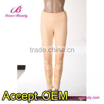 Custom mature snow printed tights women sexy tight legging