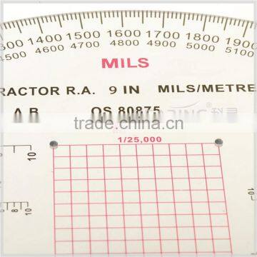 Kearing 9 Inch High Quality Royal Artillery Military Half Moon Protractor #KMP-3 photo-2