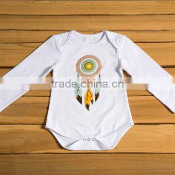 2017 Wholesale Kids Holiday Clothes Boutique Baby Valentines Cotton Long Sleeves Romper photo-4