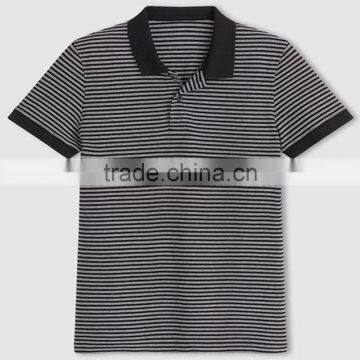 Boys Polo Shirt, 100% Ctn, Yarn Dyed Stripe, Pique, 180 Gsm