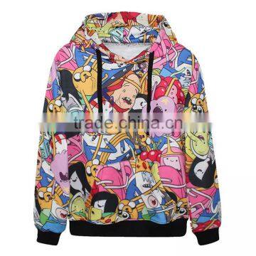 100% Polyester Cheap Wholesale 3D Sublimation Graphic Pullover Oversized Hoodie photo-3