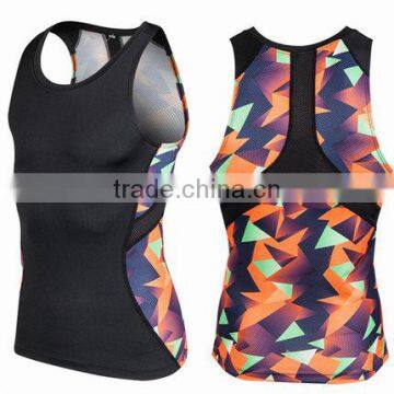 NANCHANG OEM factory wholesale tank top 95% polyester 5%spandex tank top men gym custom tank top gym