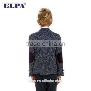 ELPA 2016 Style Boy's Spring Autumn Knitted Fabric Casual Boy Blazer With Black Elbow Patch photo-2