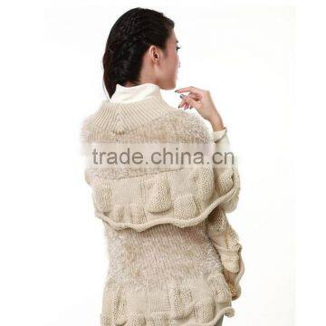 2016 Latest Design Spring Smiles Batwing Sleeve Free Size Korean Style Half Sleeve Loose Knit Cardigan Latest photo-6