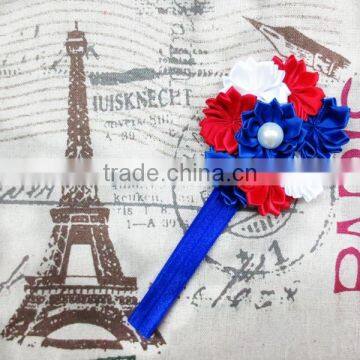 Classic Red White and Royal Blue PATRIOTIC HEADBAND FOR Baby Hair Accessories