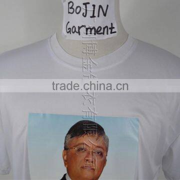 100% Polyester White Color Election T-shirt With Heat Transfer Printing photo-3