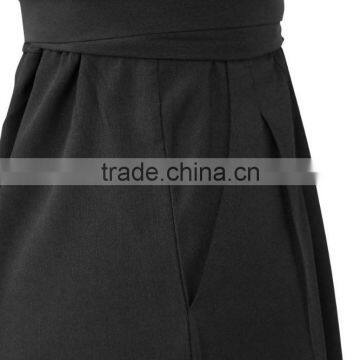 Fashion One Piece V Neck Sexy Sleeveless Wide Leg Ladies Jumpsuit For Wholesale 2017 photo-4