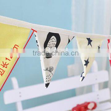Hot Selling High Quality Fabric Home Decoration Bunting Flag/pennant photo-6