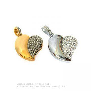 Diamond Heart Type USB Flash Drives USB 2.0 Pen Drive 32GB/16GB/8GB/4GB Pendrives U Disk photo-5