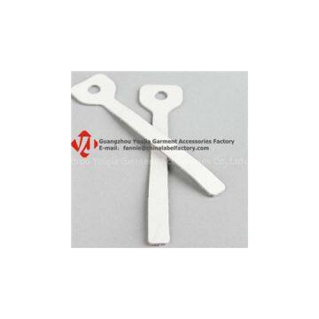 White Pure Leather Zipper Puller For Garment