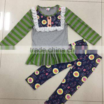 cute girls stripe print remake cotton children clothing