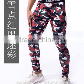 red black men 220g milk silk camo yoga jogging legging /jqi plus size camoflage athletic yoga pants capris trousers