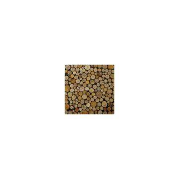 TV background wall wood mosaic tile