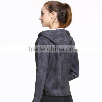 Wholesale Womens Outdoor Yoga Sports Hoodies Fitness Gym Jacket photo-2