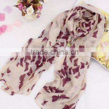 // Animal viscose scarf// butterfly scarf //