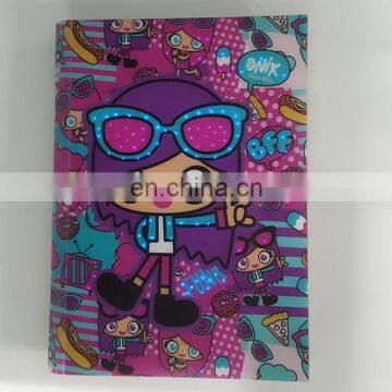 Lighting up versatility gift personal article colorful shiny cartoon character journal to light your feeling and life