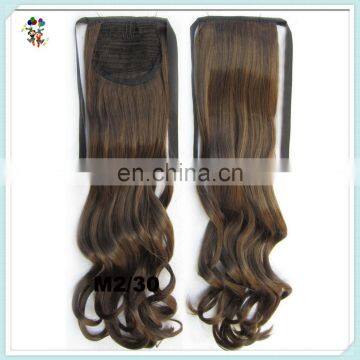 Ribbon Wrap Around Womens Long Wavy Synthetic Hair Extension Ponytails HPC-1404