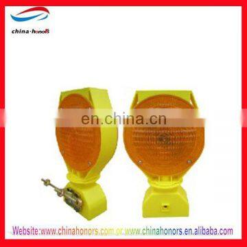 solar warning light/yellow solar flashing warning light/rechargeable warning light