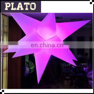 warehouse custom lighting inflatable christmas star, led light party decorations for sale