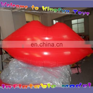 Customized waterproof inflatable red lip