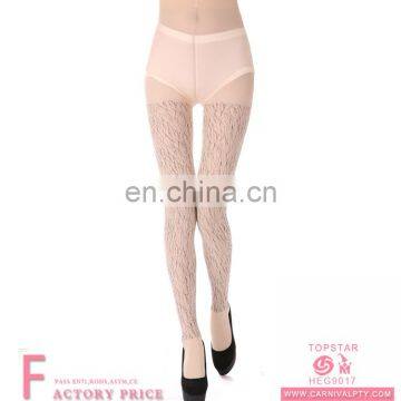 full body seamless pantyhose Flesh color pantyhose fabric