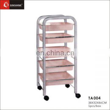 New style pink salon trolley