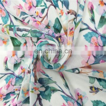 Cheap Custom Printed 100% Silk Crepe Fabric For Scarves Shawls