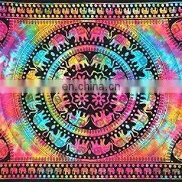 2016 manufacturer and Wholesale Lot 100 bulk Pieces round Mandala christmas festival Tapestry