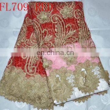 Organza Embroidery Lace Fabric for Clothing(FL709) Embroidery French Lace photo-4