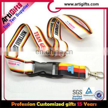 Custom printed neck top design sublimation lanyards for sale