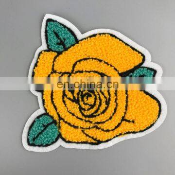 Wholesale Custom 100% Polyester Embroidery Chenille Patches For Clothing