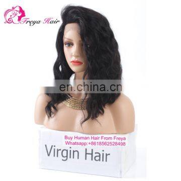 2017 Bob Style Glueless Short Lace Wig Brazilian Human Hair Lace Front Wigs Overnight Delivery Side Part Lace Front Wigs photo-3