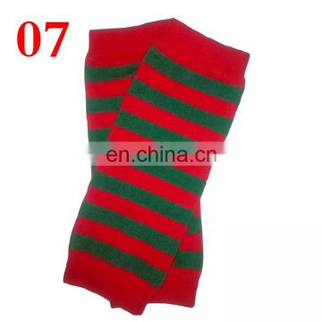 9inch boys qirls legwarmers cushion baby knee pads 8colors rainbow striped leg warmers