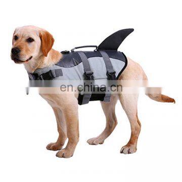 Best quality shark shape life jacket for dog outdoor pet life vest