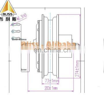 Brushless Hub Motor 24/36/48v Hub Motor Scooter 1000w 1500w Electric Skateboard Longboard Hub Motor