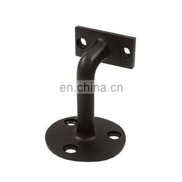 Black Powder Stair Railing handrail mounting brackets Stainless Steel Hardware Tube Holder