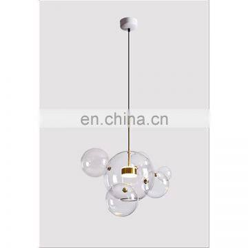 Modern Cear Bubbles Decorative Glass LED Hanging Pendant Light Chandelier