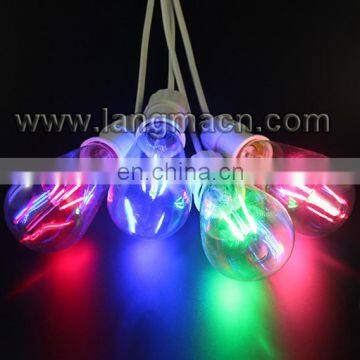 St58 Dimmable St58 Clear Amber Glass 2200k E22 E27 B22 3.5W RGB Carbon Led Filament Bulb photo-4