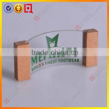 curved shape acrylic sign board