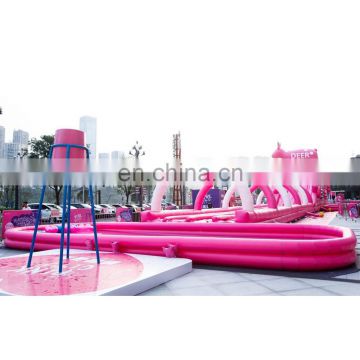 Giants Slip n Slide Waterslide Inflatable Super Pink Water Park Fun City Slide The City